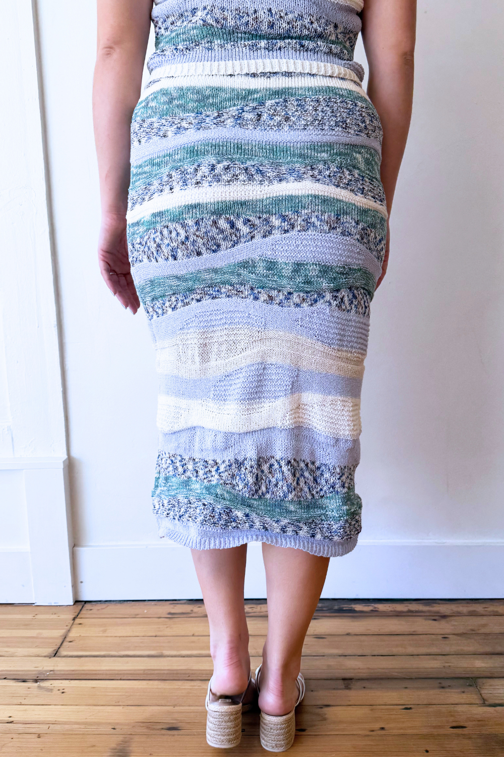 Multistripe Sweater Skirt - The 308 Boutique