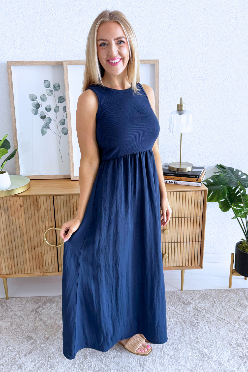 charlotte cocktail midi dress Square Neck Tie-Back Charlotte Midi Dress