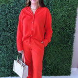 Drawstring Wide Leg Pants