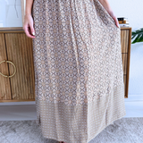 Tiered Midi Skirt