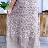 Tiered Midi Skirt