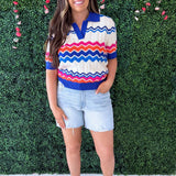 Short Sleeve Knitted Top