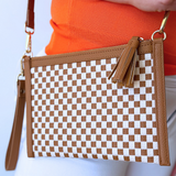 Veda Woven Crossbody and Clutch Bag - The 308 Boutique