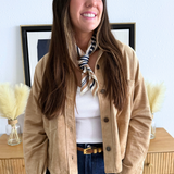 All Day Cropped Suede Jacket