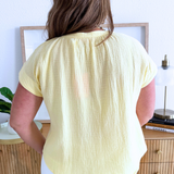 V-Neck Short Sleeve Top
