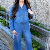 The Sidelines Denim Track Pant