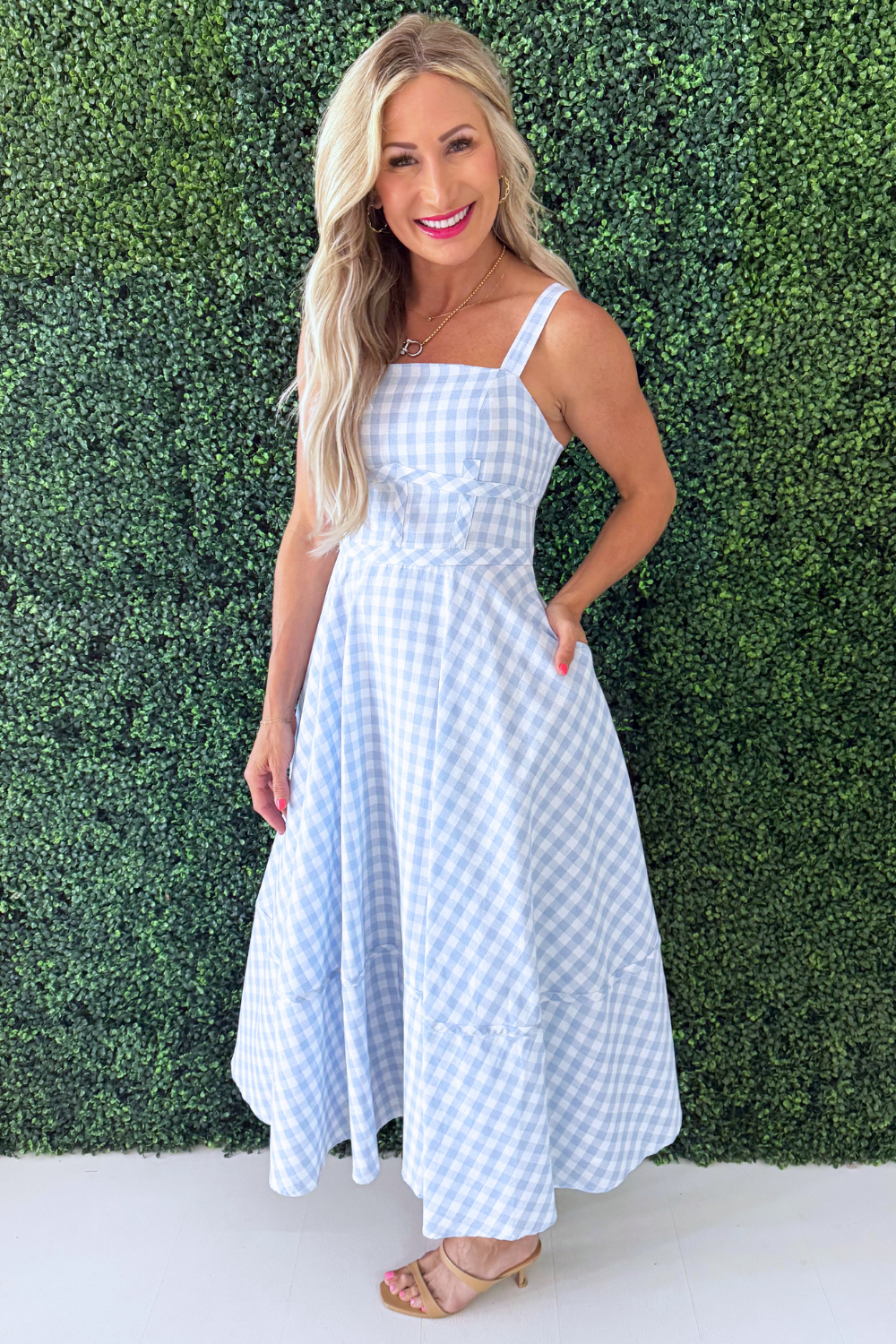 Corset Binding Midi Dress