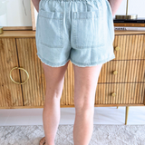 Elastic Tie Waist Short