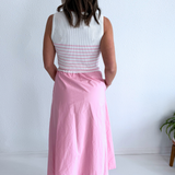 Crew Neck Striped Sweater Top Dress