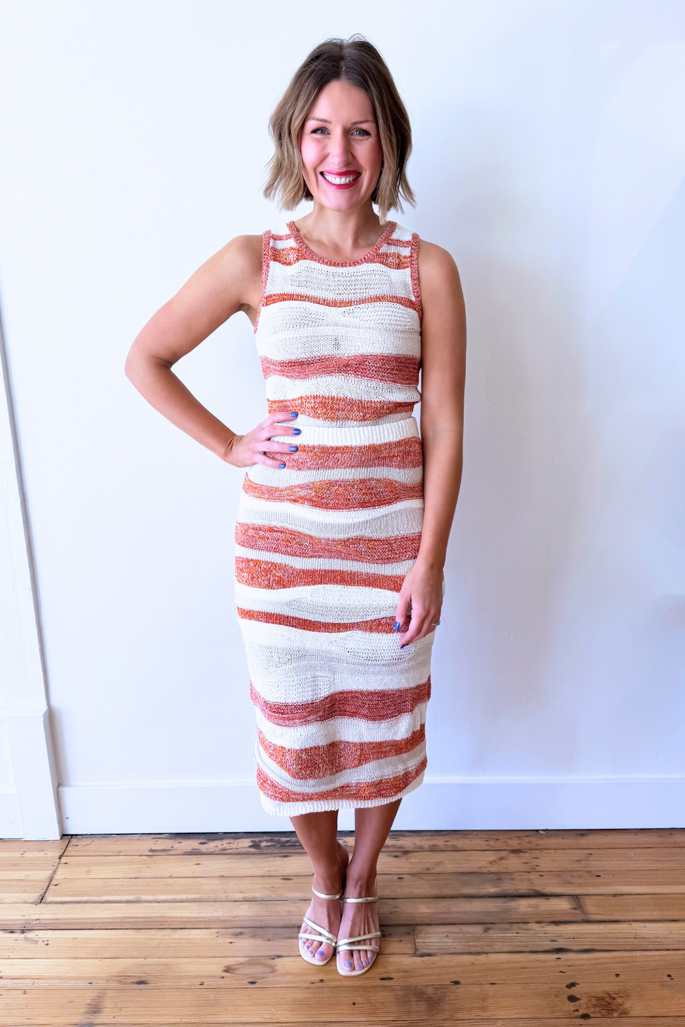 Multistripe Sweater Skirt - The 308 Boutique