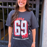 Nebraska Huskers Jersey Patch Heavyweight Tee