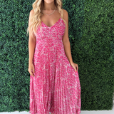 Spaghetti Strap Printed Maxi Dress