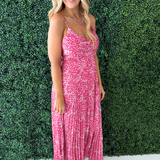 Spaghetti Strap Printed Maxi Dress