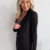 Blazer with Button Sleeve