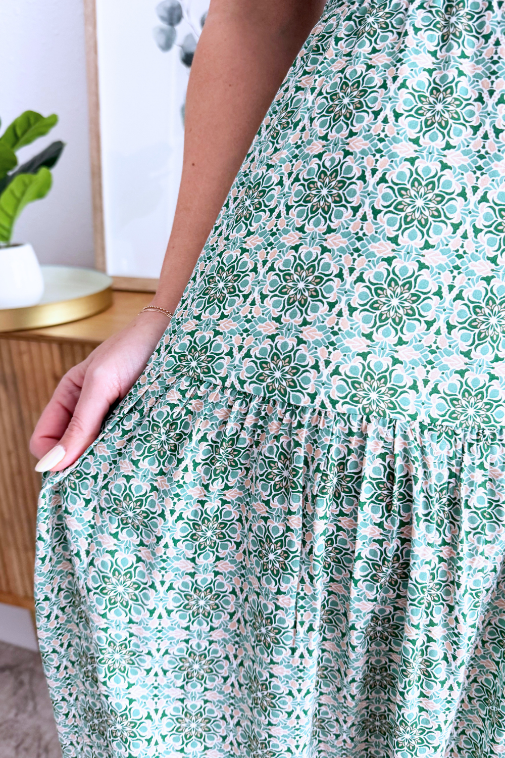 Spaghetti Strap Maxi w/ Tie Detail