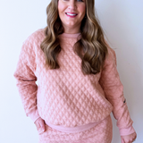 Cozy Quilted Sweatshirt - The 308 Boutique