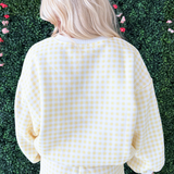 Gingham Sweatshirt