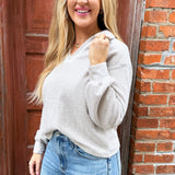 Blanket Stitch Collared Top