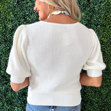 V Neck Knit Top
