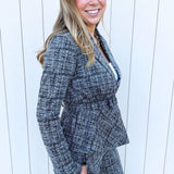 Belted Peplum Blazer