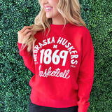 Nebraska Huskers Trademark Basketball Sweatshirt - The 308 Boutique