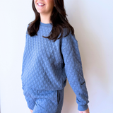Cozy Quilted Sweatshirt - The 308 Boutique