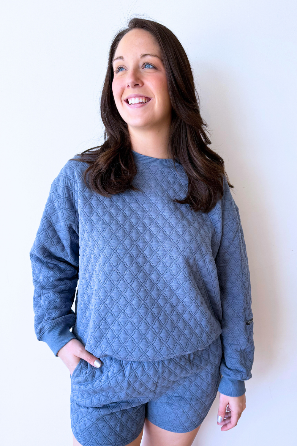 Cozy Quilted Sweatshirt - The 308 Boutique