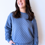 Cozy Quilted Sweatshirt - The 308 Boutique