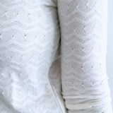 3/4 Sleeve Crewneck Knit Top w/ Rib Trim