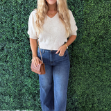 V Neck Knit Top