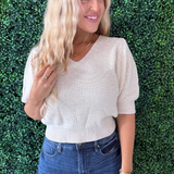 V Neck Knit Top