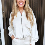 Brushed Modal Full Zip Jacket