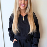 Downtown Half Zip Sweatshirt