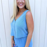 Solace Jersey Denim Top