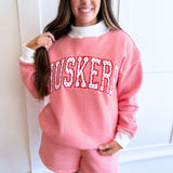 Red Stripe Nebraska Mockneck Sweatshirt