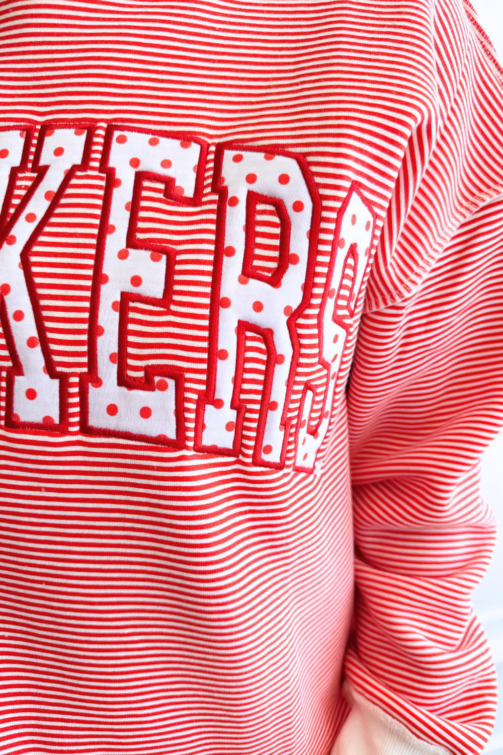 Red Stripe Nebraska Mockneck Sweatshirt