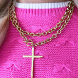 Wrap Around Cross Necklace