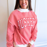 Red Stripe Nebraska Mockneck Sweatshirt