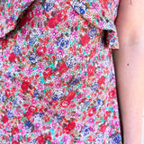 Sleeveless Ruffle Front Woven Maxi Dress