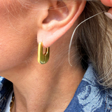 Matte Brushed Hoop Earrings