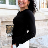 Long Sleeve Scoopneck Top