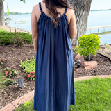 Spaghetti Strap Loose Maxi Dress