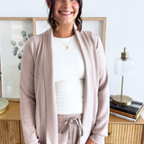 Modal Shawl Collar Cardigan Jacket