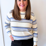 Soft Striped Crewneck Sweater