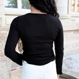 Long Sleeve Scoopneck Top