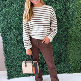 Striped Long Sleeve Top