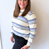 Soft Striped Crewneck Sweater