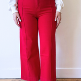 High Rise Wide Leg Ankle Denim - The 308 Boutique