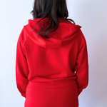 Full Zip Drawstring Hoodie - The 308 Boutique