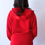 Full Zip Drawstring Hoodie - The 308 Boutique